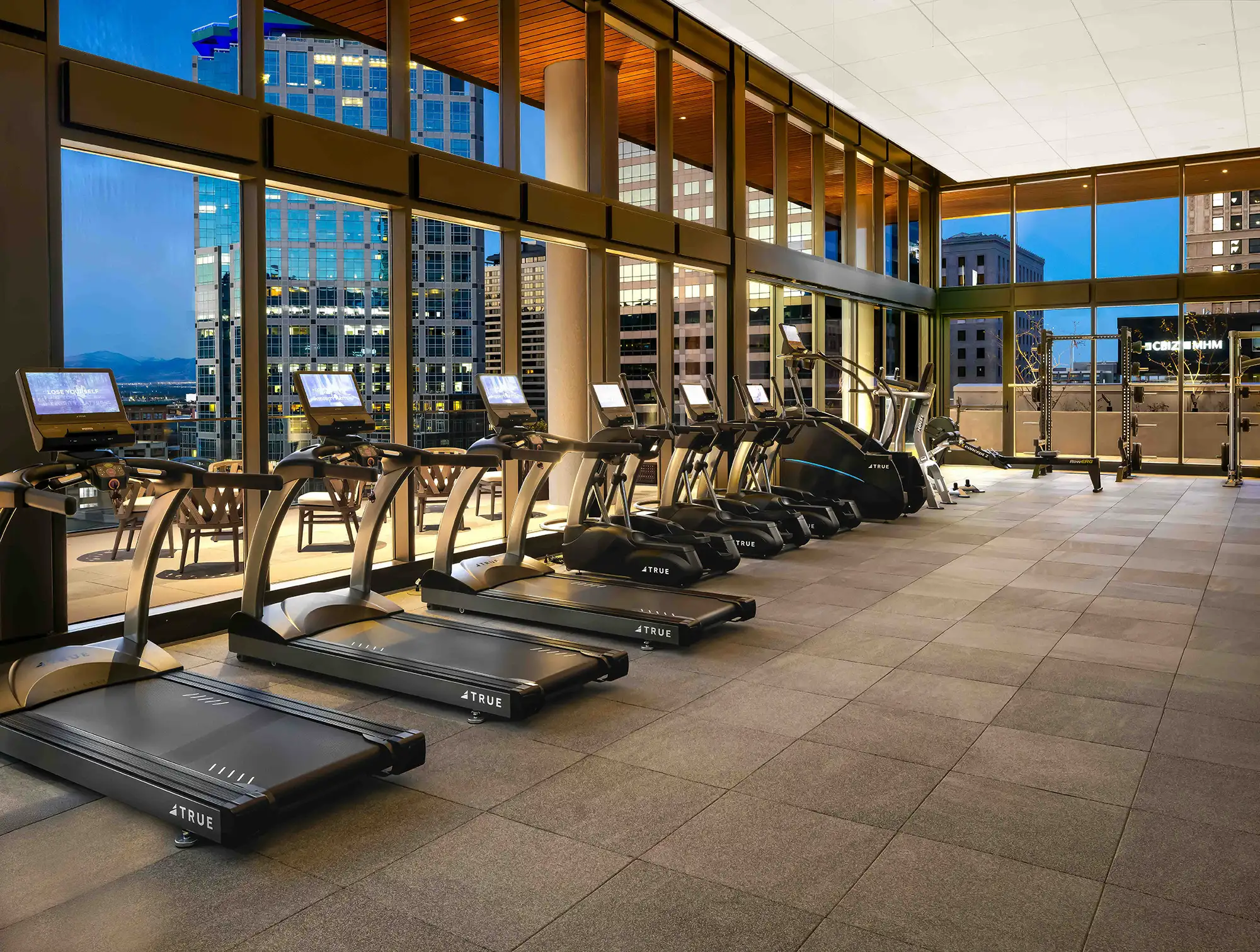 Fitness Center with Yoga and Spin